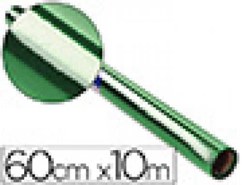 Papel celofane 60 cm x 10 mt 30 gr verde , Liderpapel , 20687 , 8423473206878
